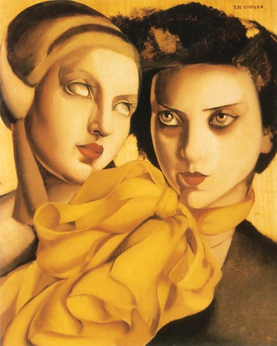 Wikioo.org - The Encyclopedia of Fine Arts - Painting, Artwork by Tamara De Lempicka - Young Ladies