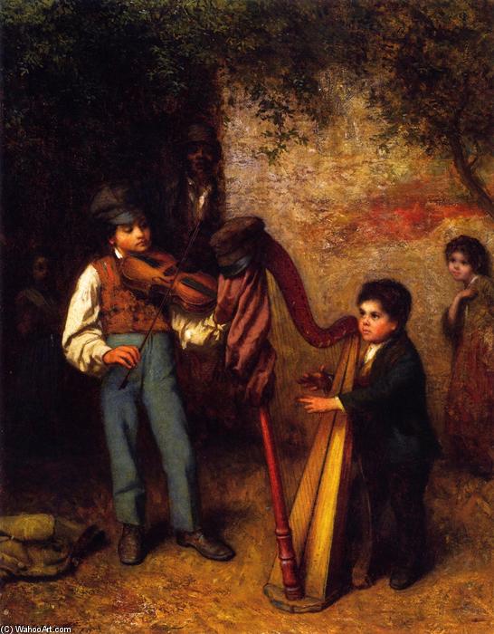 WikiOO.org - Енциклопедия за изящни изкуства - Живопис, Произведения на изкуството Jonathan Eastman Johnson - The Young Musicians