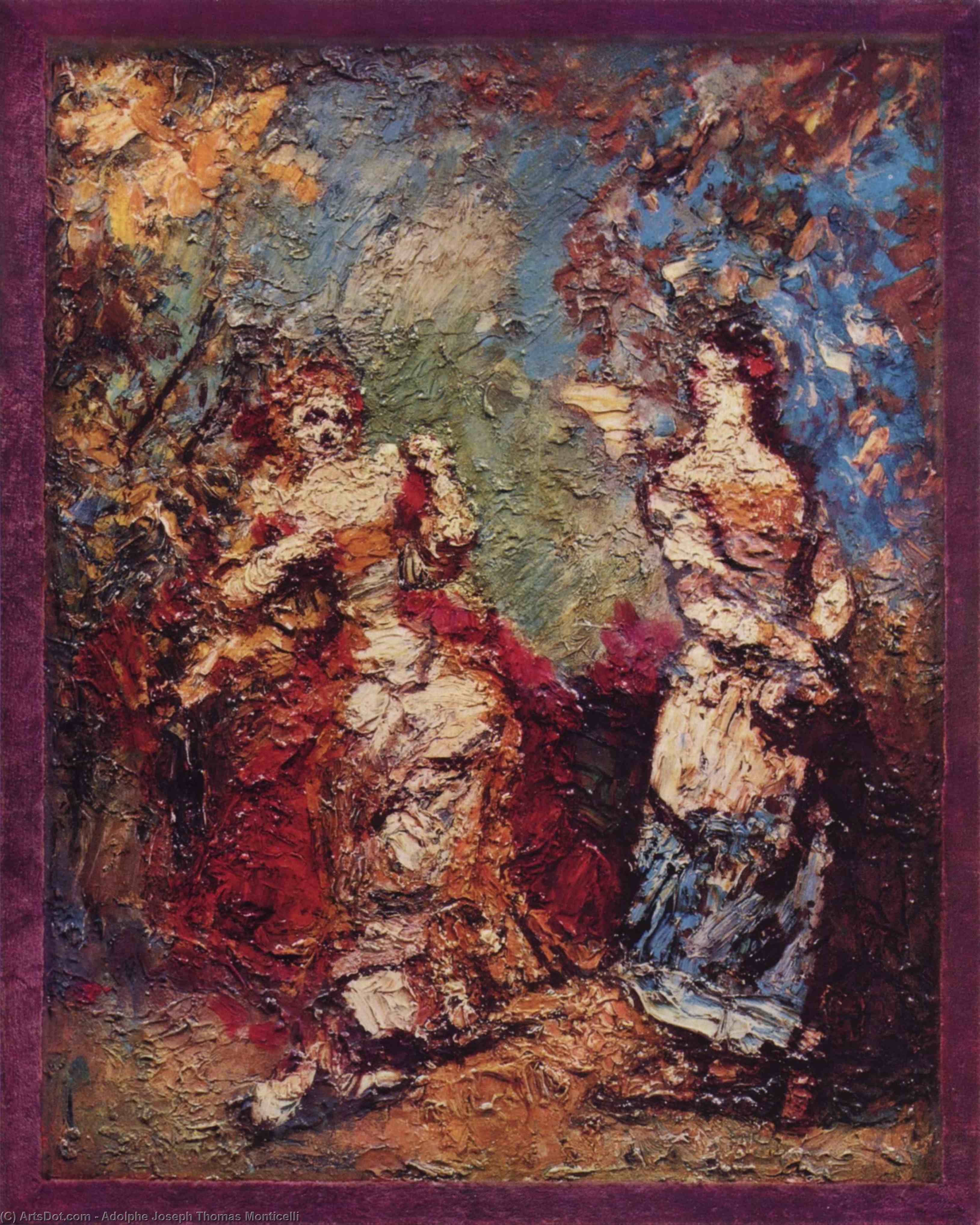 WikiOO.org - Encyclopedia of Fine Arts - Maľba, Artwork Adolphe Joseph Thomas Monticelli - The Precious Ridiculous