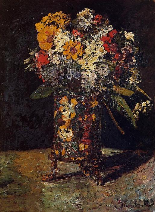 WikiOO.org - Енциклопедия за изящни изкуства - Живопис, Произведения на изкуството Adolphe Joseph Thomas Monticelli - Bouquet of Flowers