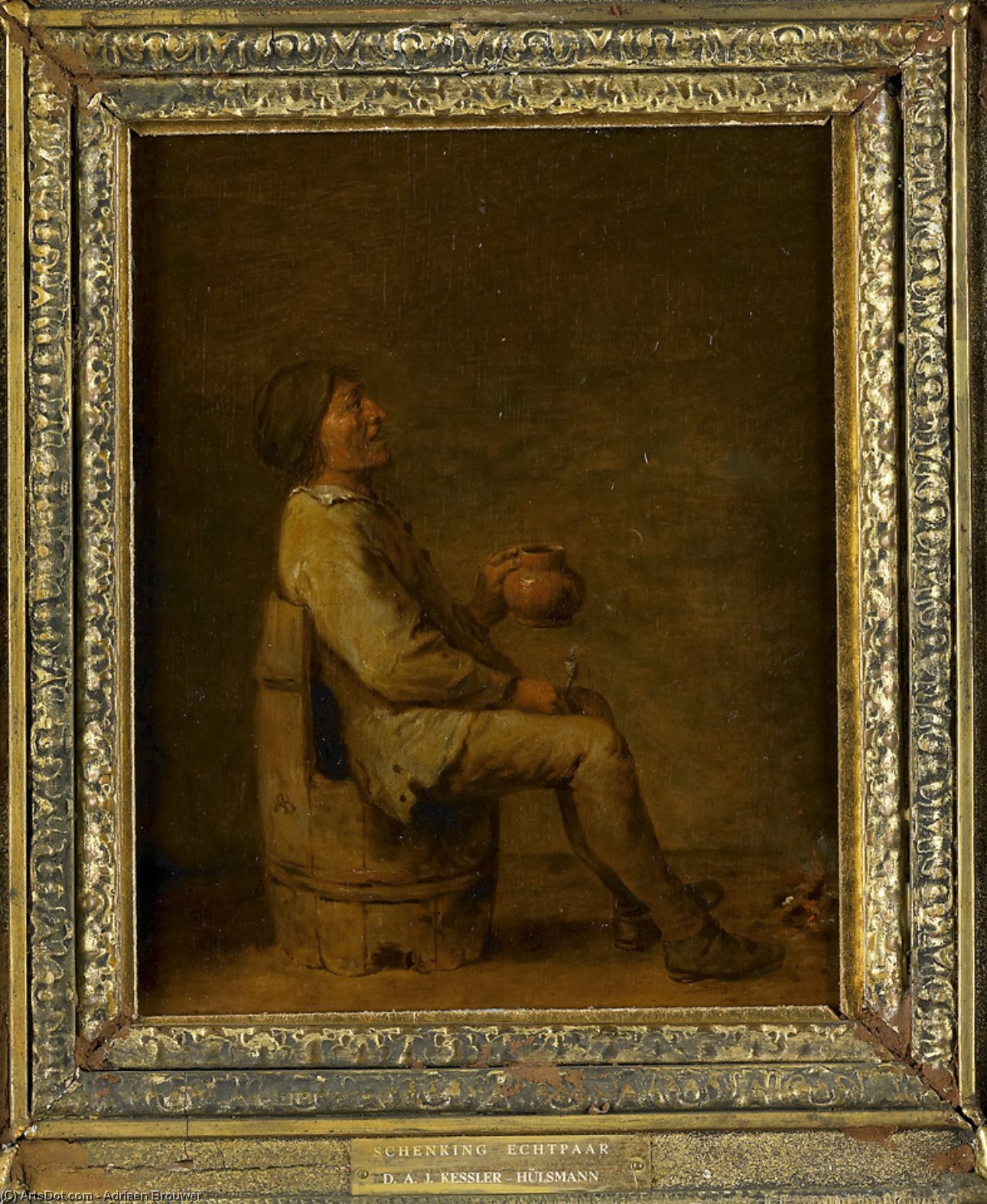 Wikioo.org – L'Enciclopedia delle Belle Arti - Pittura, Opere di Adriaen Brouwer - il bevitore