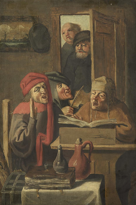 Wikioo.org - The Encyclopedia of Fine Arts - Painting, Artwork by Adriaen Brouwer - Musical company