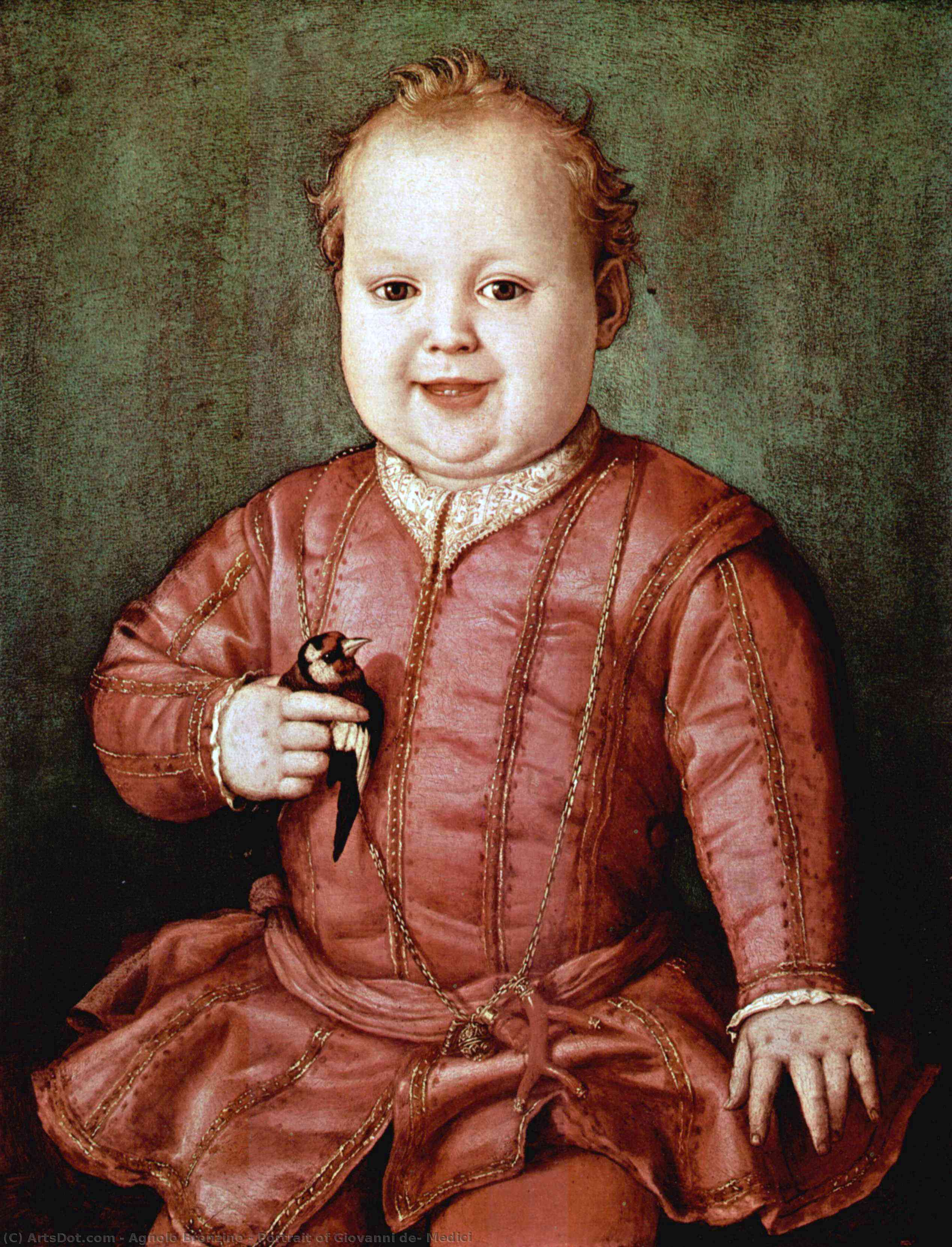 WikiOO.org - 百科事典 - 絵画、アートワーク Agnolo Bronzino - の肖像画 ジョバンニ de' メディチ