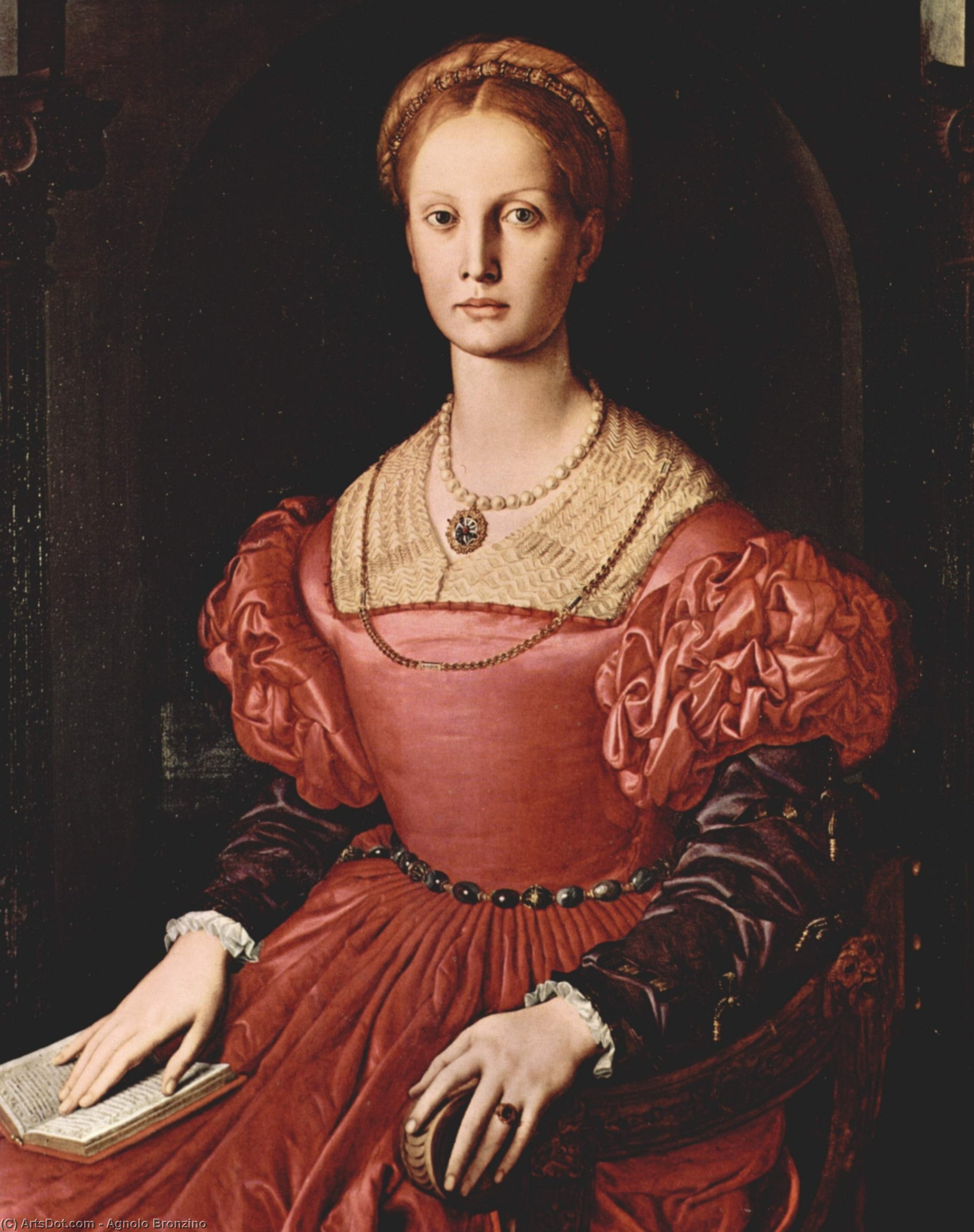 WikiOO.org - Enciclopedia of Fine Arts - Pictura, lucrări de artă Agnolo Bronzino - Lucrezia Panciatichi