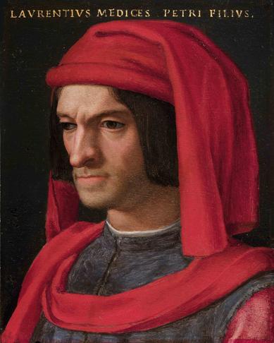 Wikioo.org - Die Enzyklopädie bildender Kunst - Malerei, Kunstwerk von Agnolo Bronzino - Porträt von Lorenzo die herrliche