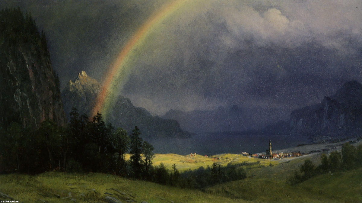 Wikioo.org - The Encyclopedia of Fine Arts - Painting, Artwork by Albert Bierstadt - After The Shower