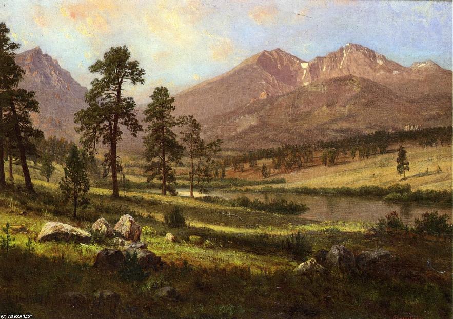 Wikioo.org - The Encyclopedia of Fine Arts - Painting, Artwork by Albert Bierstadt - Long's Peak, Estes Park, Colorado