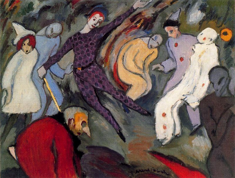 Wikioo.org - The Encyclopedia of Fine Arts - Painting, Artwork by Albert Bloch - Harlequinade