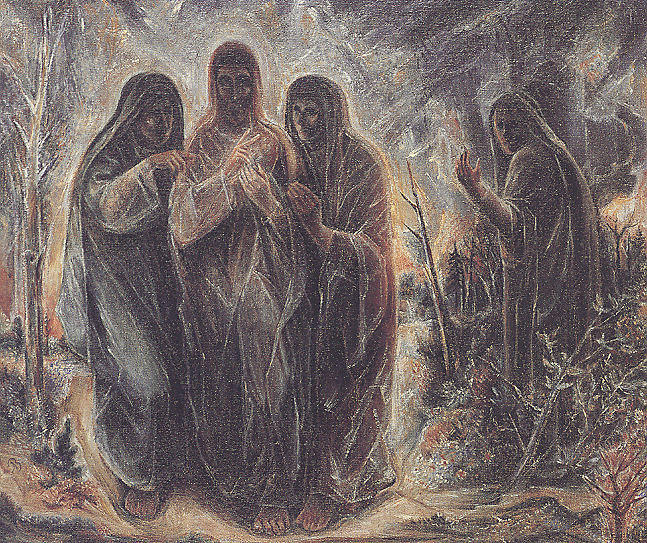Wikioo.org - The Encyclopedia of Fine Arts - Painting, Artwork by Albert Bloch - Walk to Emmaus