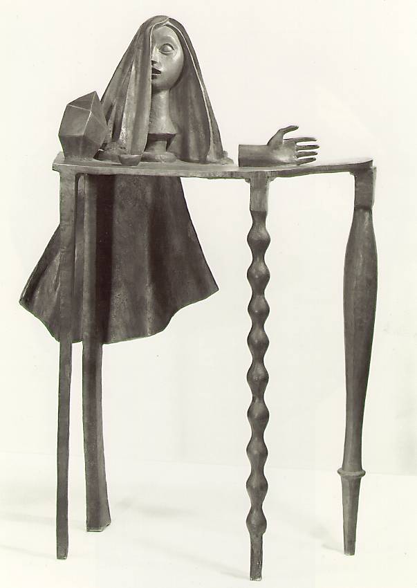 WikiOO.org - Encyclopedia of Fine Arts - Maalaus, taideteos Alberto Giacometti - Surrealist Table