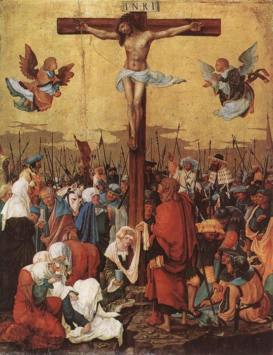 Wikioo.org – L'Encyclopédie des Beaux Arts - Peinture, Oeuvre de Albrecht Altdorfer - jésus christ sur l' croix