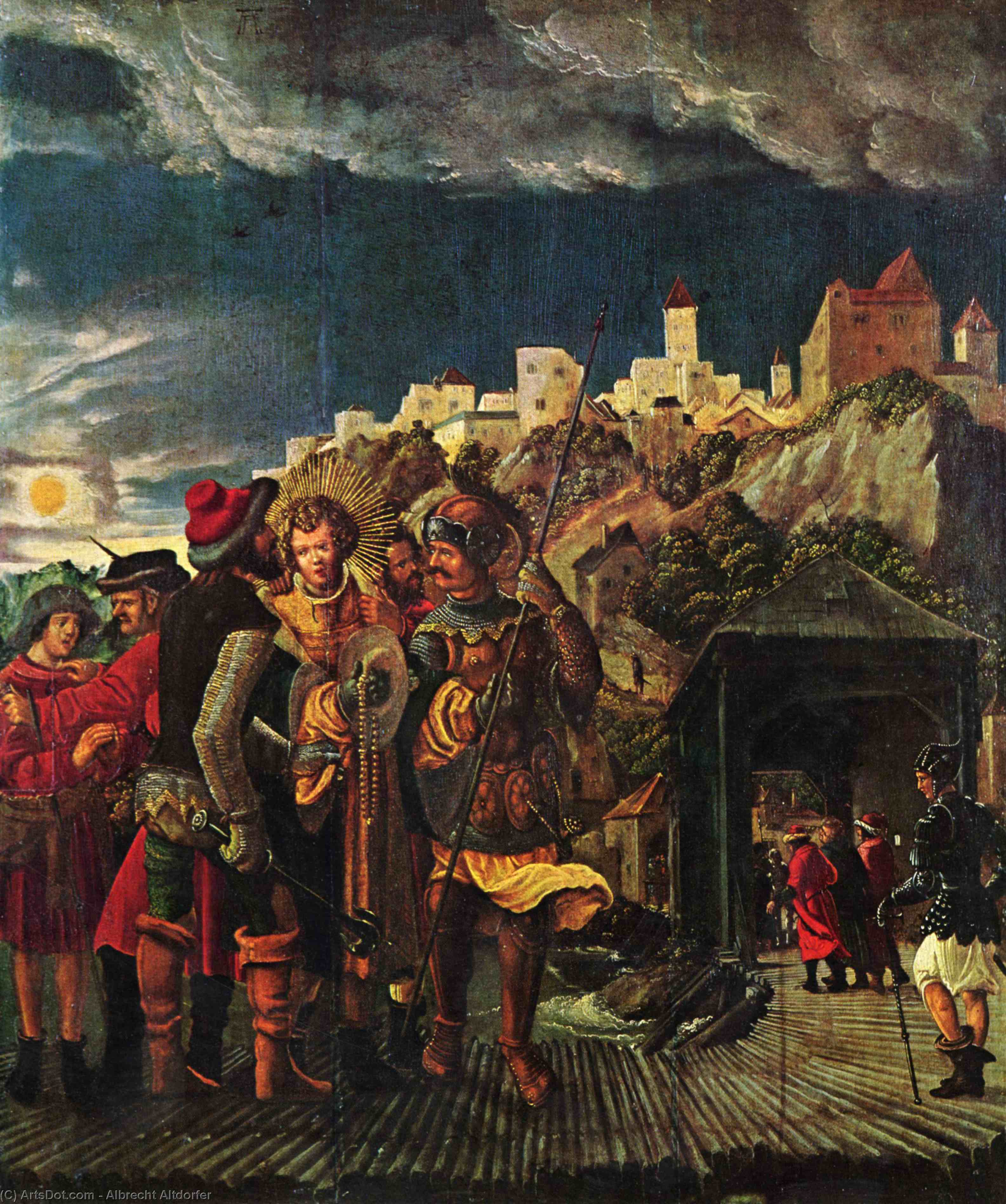 Wikioo.org - The Encyclopedia of Fine Arts - Painting, Artwork by Albrecht Altdorfer - Florian result, scenes for legend of St. Florian