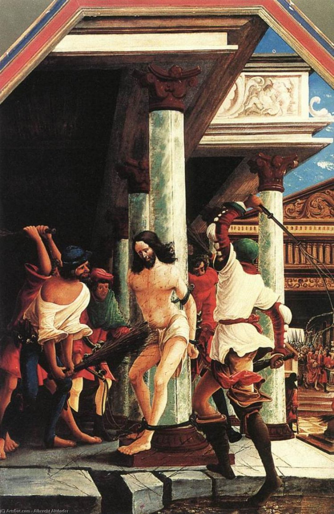 WikiOO.org – 美術百科全書 - 繪畫，作品 Albrecht Altdorfer - 基督的鞭打