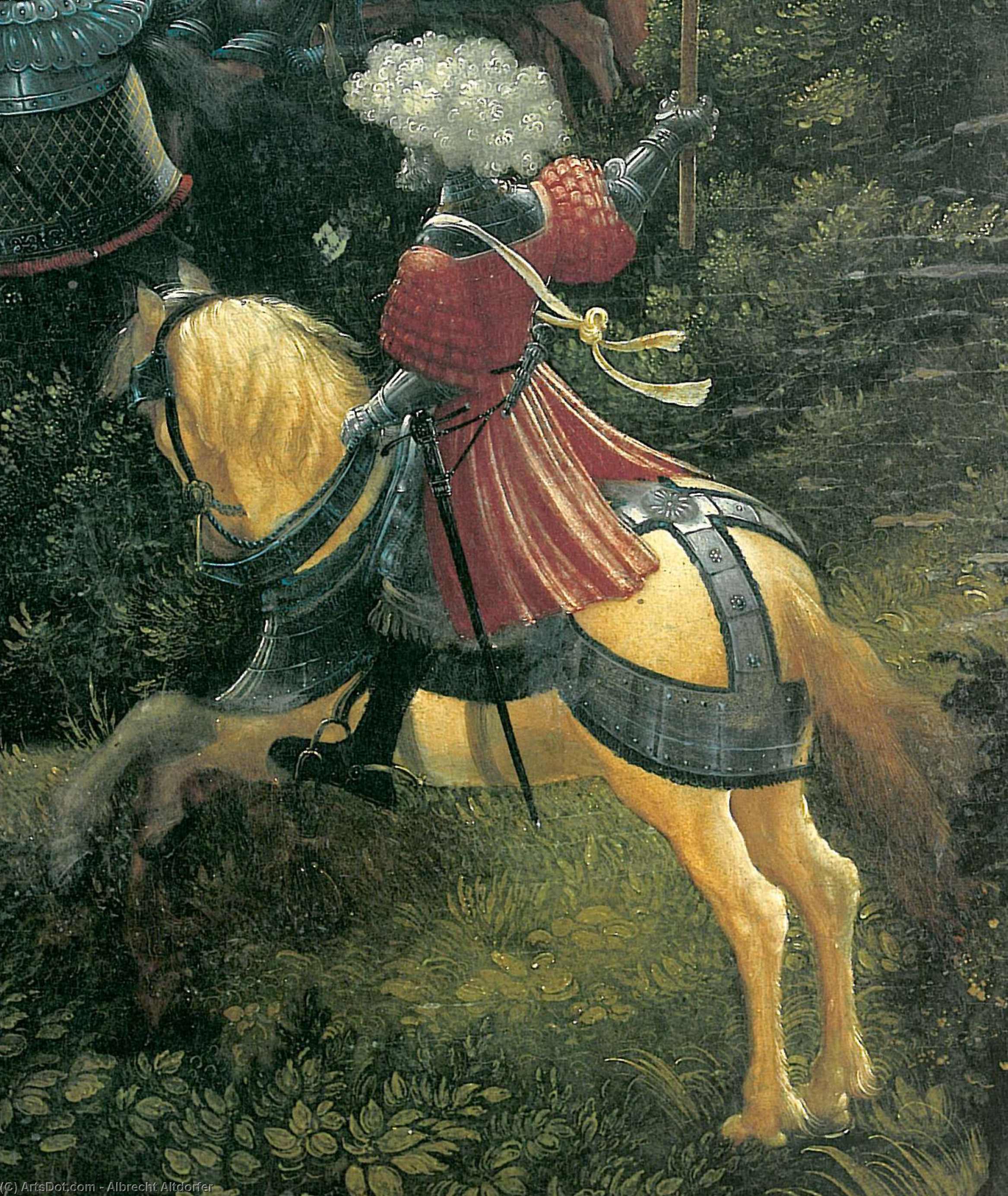 Wikioo.org - The Encyclopedia of Fine Arts - Painting, Artwork by Albrecht Altdorfer - The battle of Issus(fragment) (11)
