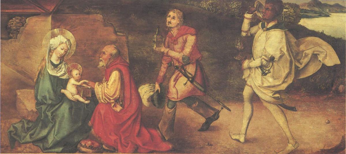 WikiOO.org – 美術百科全書 - 繪畫，作品 Albrecht Durer - 的崇拜 国王