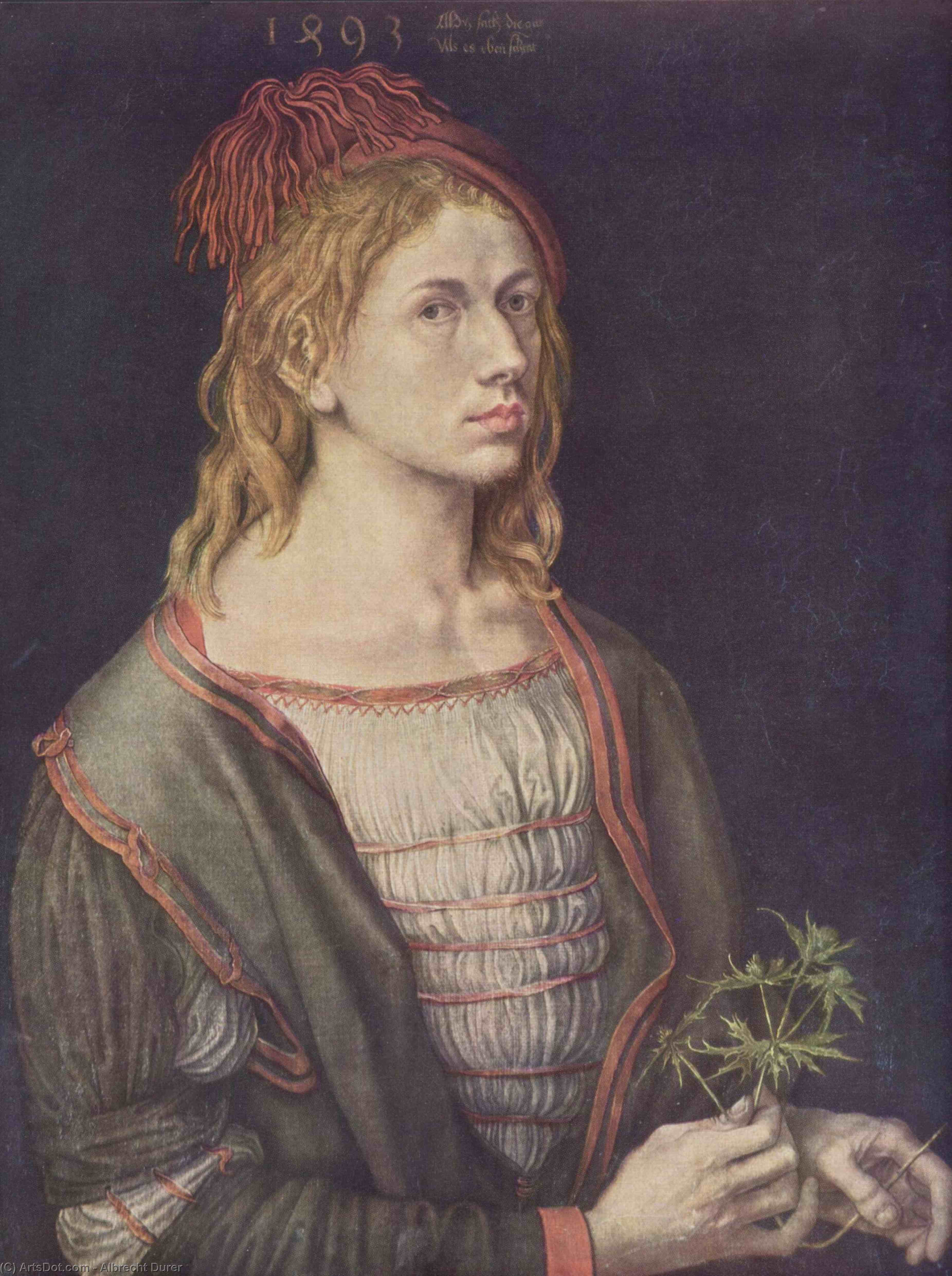 WikiOO.org - Enciclopédia das Belas Artes - Pintura, Arte por Albrecht Durer - Self-Portrait