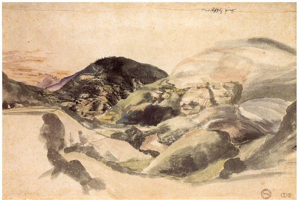 WikiOO.org - Güzel Sanatlar Ansiklopedisi - Resim, Resimler Albrecht Durer - Landscape near Segonzano in the Valley Cembra
