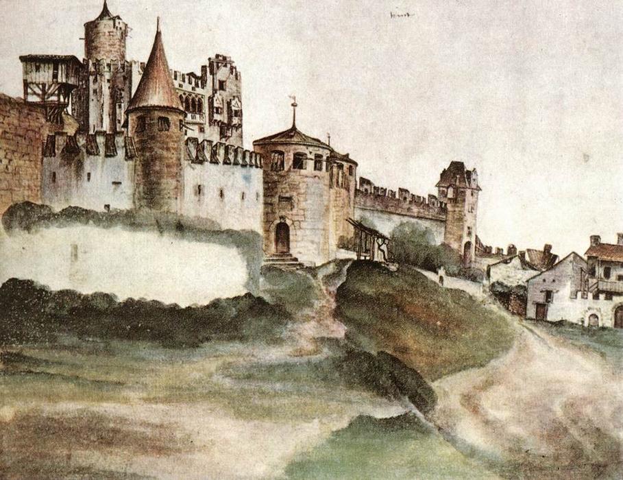 Wikioo.org - Encyklopedia Sztuk Pięknych - Malarstwo, Grafika Albrecht Durer - The Castle at Trento