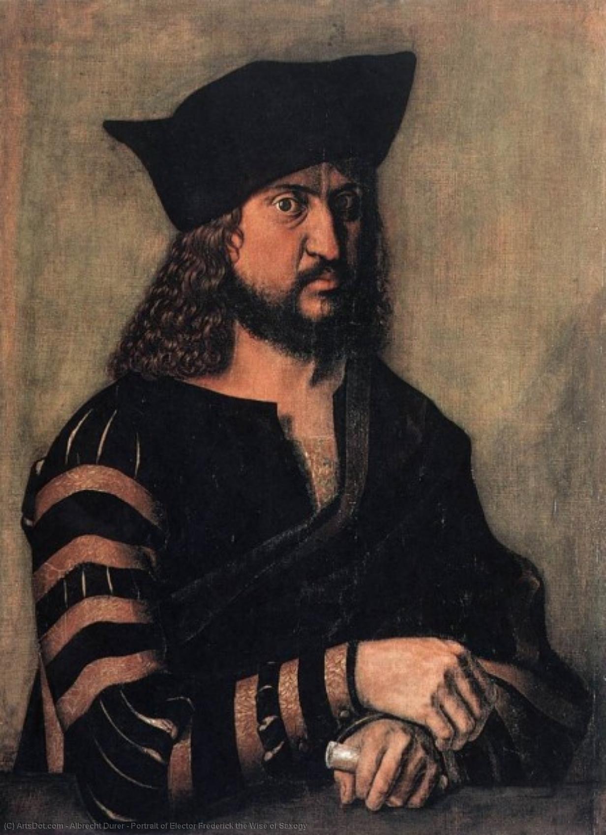WikiOO.org - אנציקלופדיה לאמנויות יפות - ציור, יצירות אמנות Albrecht Durer - Portrait of Elector Frederick the Wise of Saxony