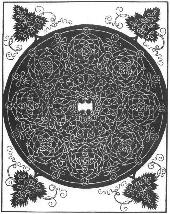 WikiOO.org - Енциклопедия за изящни изкуства - Живопис, Произведения на изкуството Albrecht Durer - Pattern from the Series of Six Knots 3