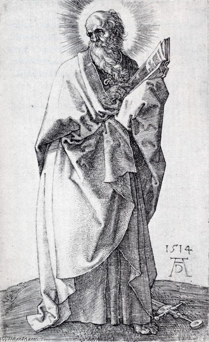WikiOO.org - Encyclopedia of Fine Arts - Lukisan, Artwork Albrecht Durer - St. Paul (First State)