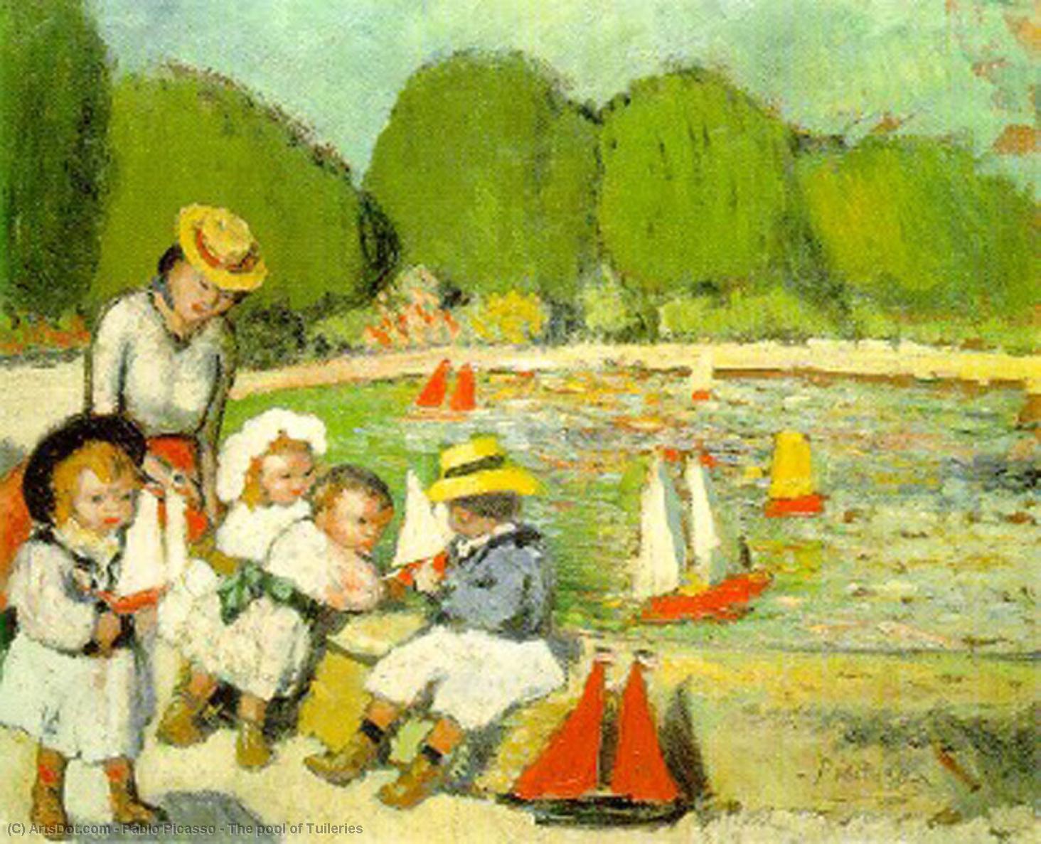 Wikioo.org - The Encyclopedia of Fine Arts - Painting, Artwork by Pablo Picasso - The pool of Tuileries