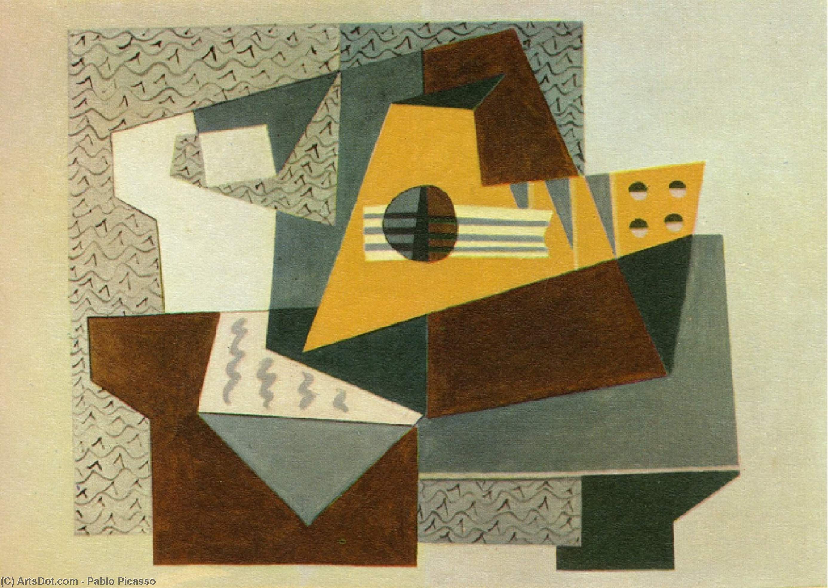 WikiOO.org - Енциклопедія образотворчого мистецтва - Живопис, Картини
 Pablo Picasso - Guitar