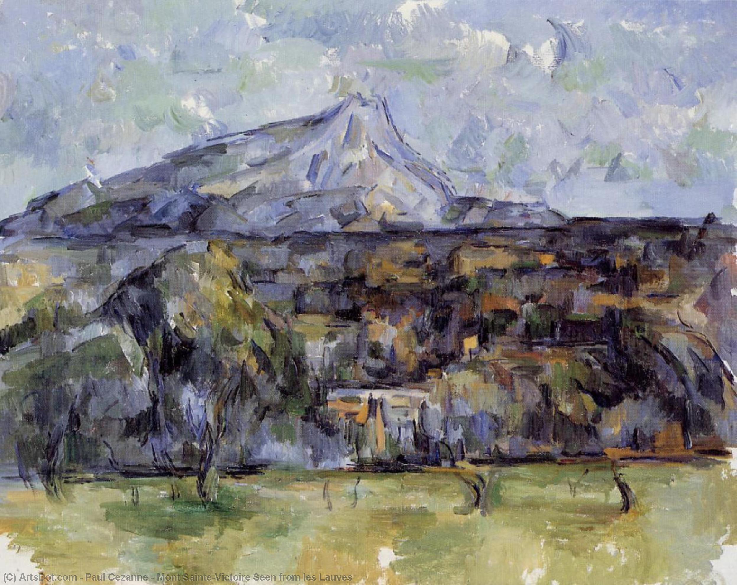 Wikioo.org - Bách khoa toàn thư về mỹ thuật - Vẽ tranh, Tác phẩm nghệ thuật Paul Cezanne - Mont Sainte-Victoire Seen from les Lauves