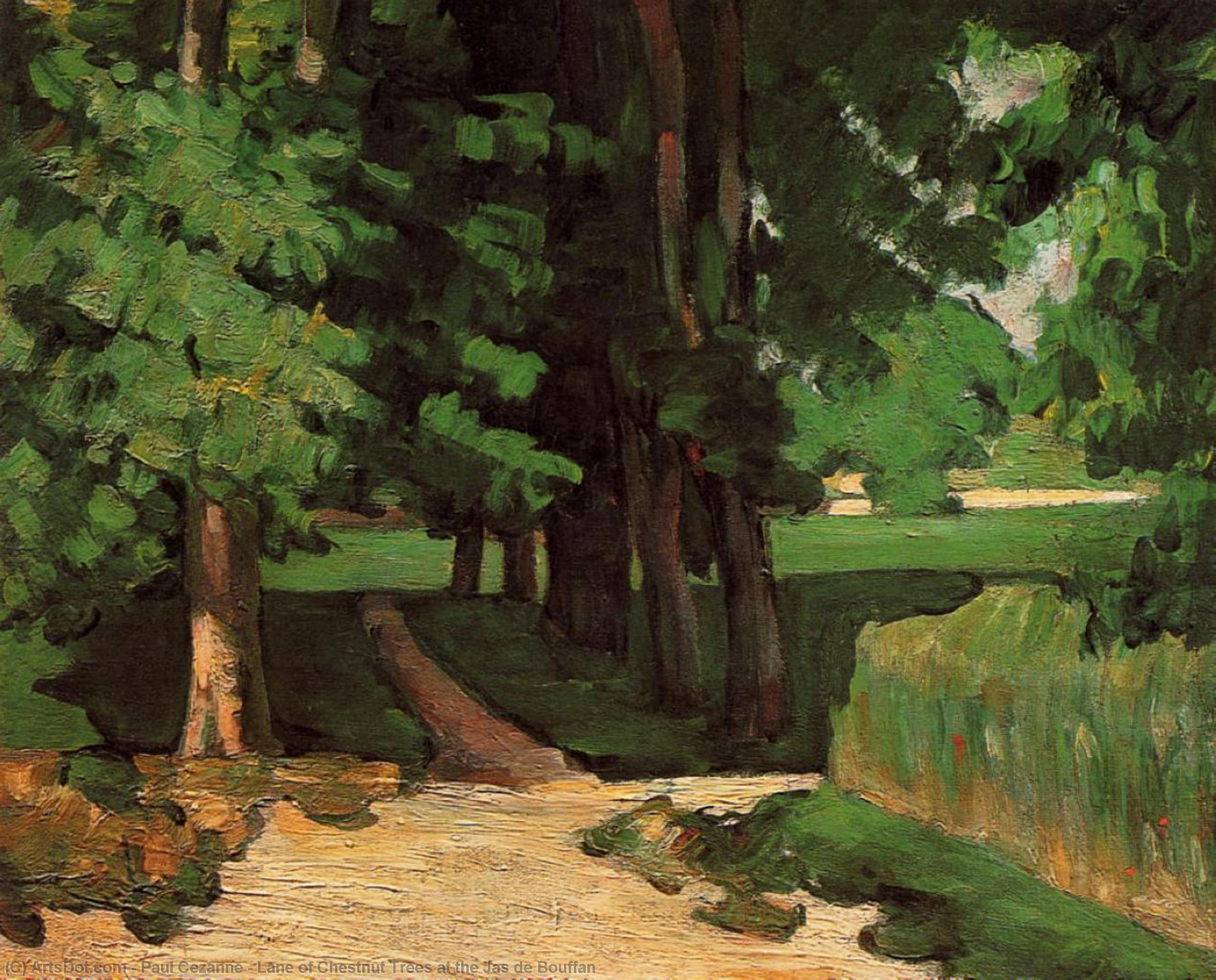 WikiOO.org - Encyclopedia of Fine Arts - Maalaus, taideteos Paul Cezanne - Lane of Chestnut Trees at the Jas de Bouffan