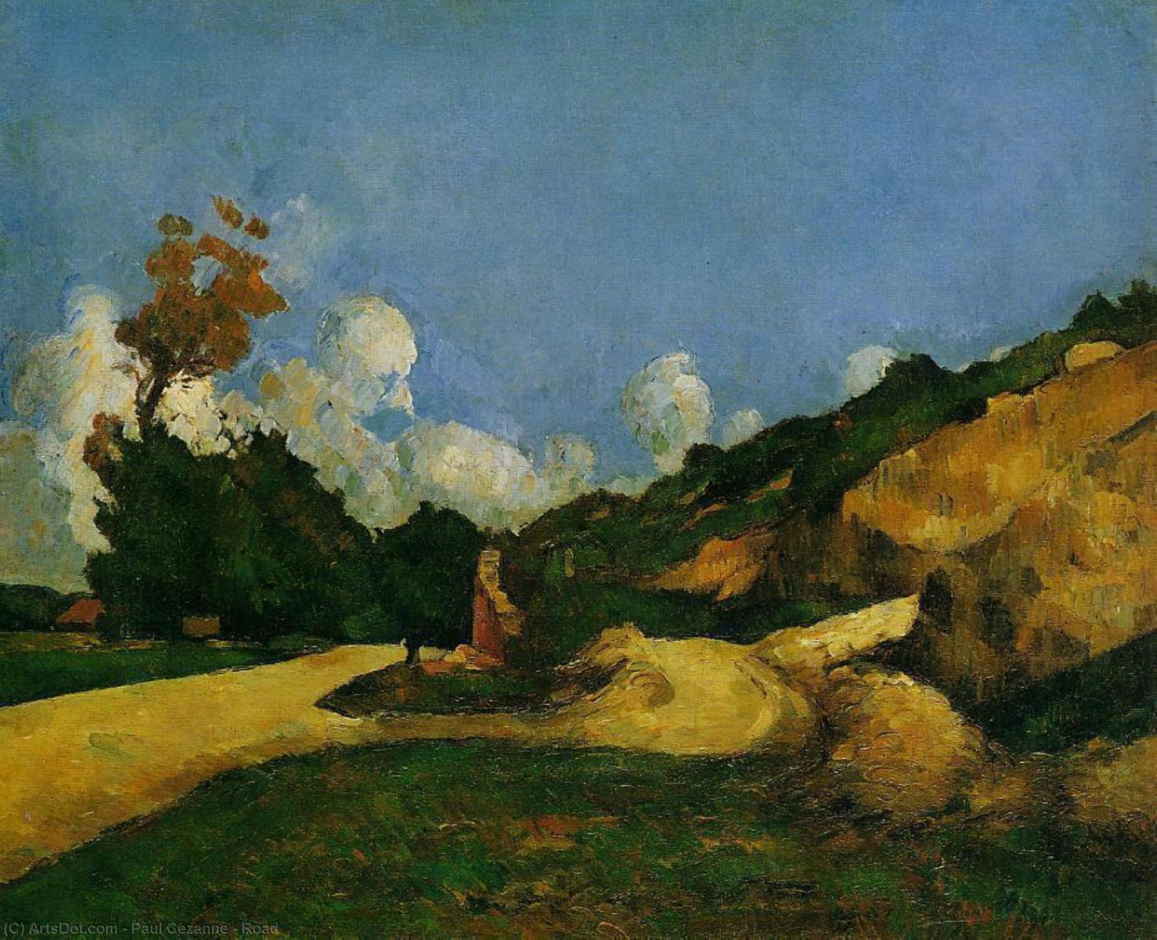 WikiOO.org - Encyclopedia of Fine Arts - Maľba, Artwork Paul Cezanne - Road