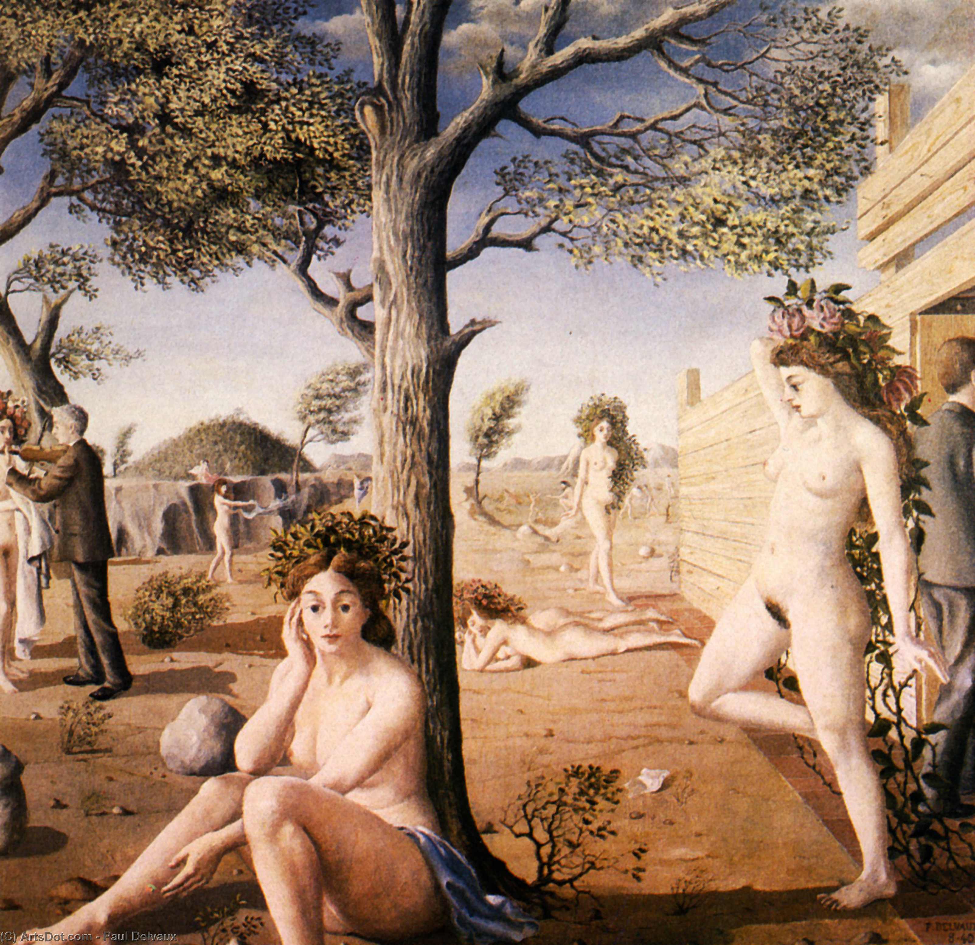 Wikioo.org - The Encyclopedia of Fine Arts - Painting, Artwork by Paul Delvaux - The Concert