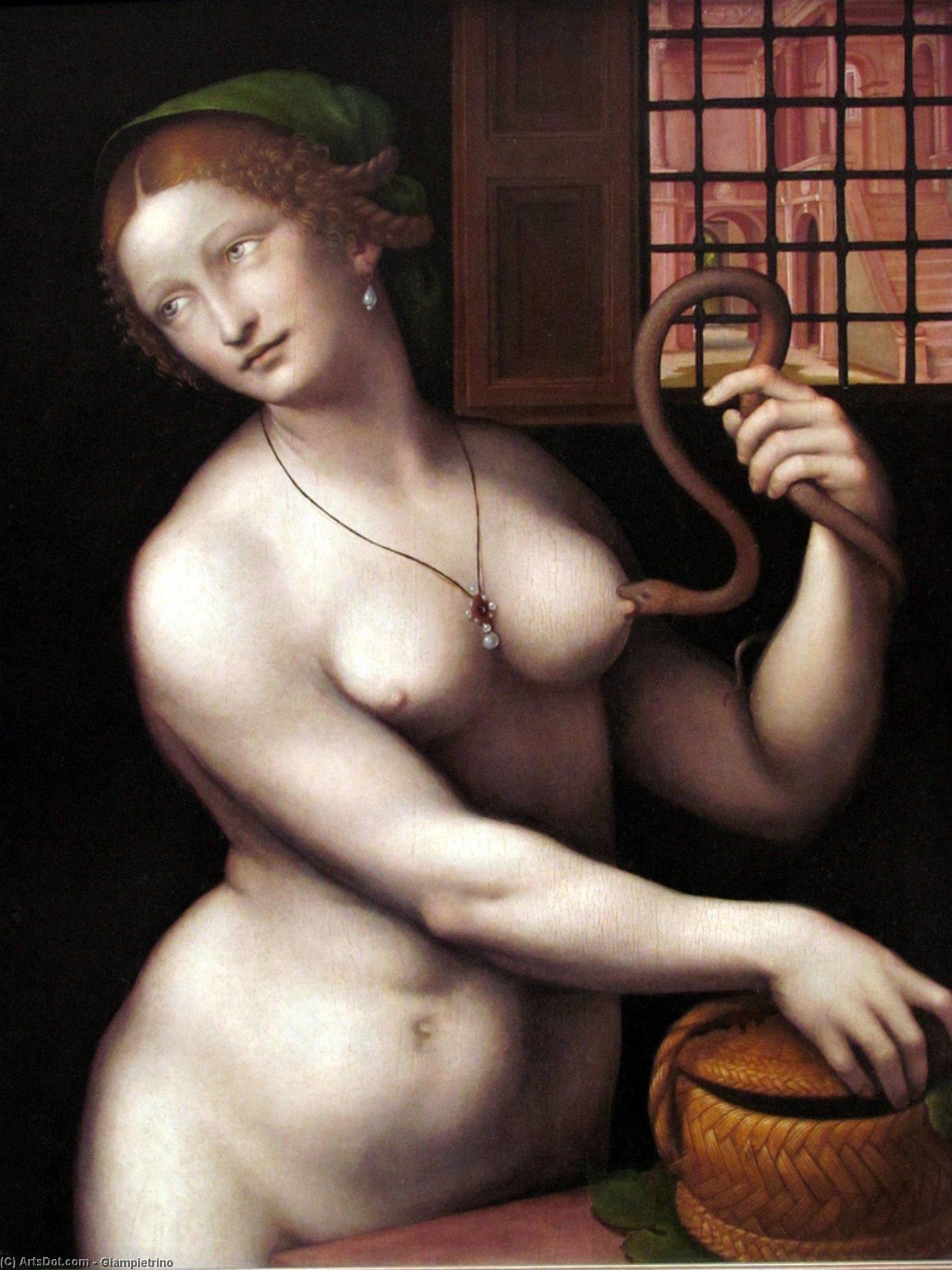 Wikioo.org - Encyklopedia Sztuk Pięknych - Malarstwo, Grafika Giampietrino - The Death of Cleopatra