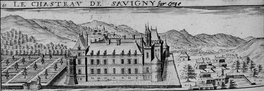 WikiOO.org - Encyclopedia of Fine Arts - Maleri, Artwork Claude Chastillon - Chateau De Savigny-sur-orge
