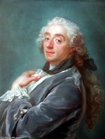 WikiOO.org - Енциклопедія образотворчого мистецтва - Живопис, Картини
 Gustaf Lundberg - Portrait Of Francois Boucher