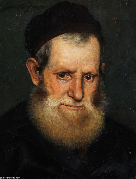 Wikioo.org - The Encyclopedia of Fine Arts - Painting, Artwork by Isidor Kaufmann - Bildnis Eines Judischen Gelehrten Oder Rabbiners