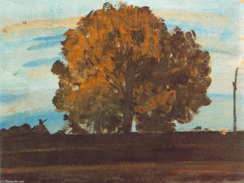 Wikioo.org - The Encyclopedia of Fine Arts - Painting, Artwork by Janos Tornyai - Great Tree At Mártely