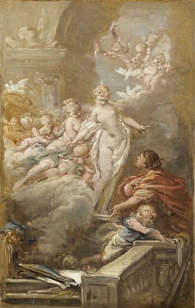 Wikioo.org - The Encyclopedia of Fine Arts - Painting, Artwork by Jean Baptiste Deshays - Pygmalion Et Galatee