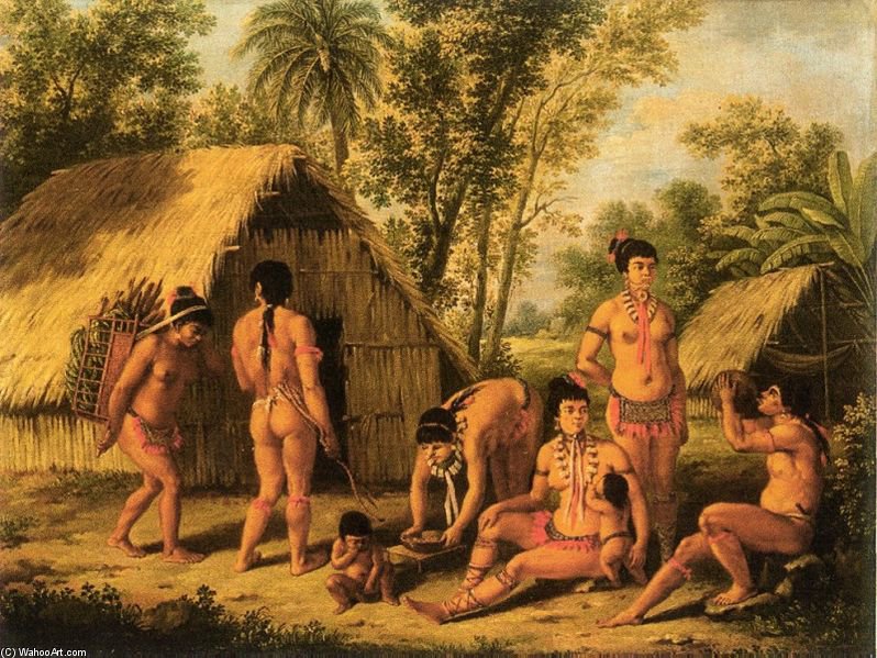 WikiOO.org - Enciklopedija dailės - Tapyba, meno kuriniai Agostino Brunias - Carib Painting