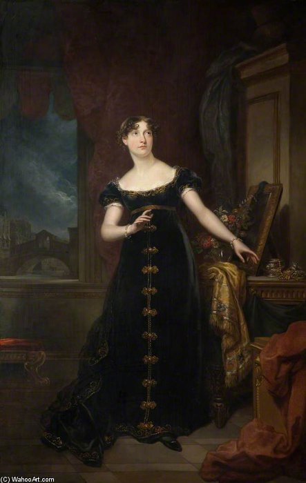 Wikioo.org - The Encyclopedia of Fine Arts - Painting, Artwork by Arthur William Devis - Miss Eliza O'neill As Belvidera In Thomas Otway's 'venice Preserved'