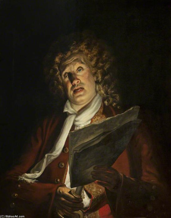 WikiOO.org - Εγκυκλοπαίδεια Καλών Τεχνών - Ζωγραφική, έργα τέχνης Arthur William Devis - Portrait Of An Actor