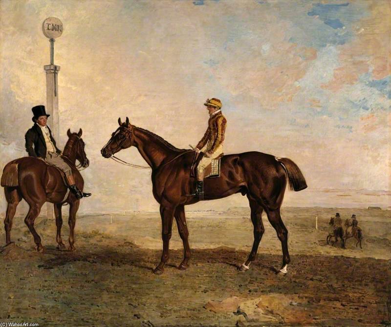 Wikioo.org - The Encyclopedia of Fine Arts - Painting, Artwork by Benjamin Marshall - The Duke Of Richmond's 'rough Robin' With The Jockey Frank Buckle Up
