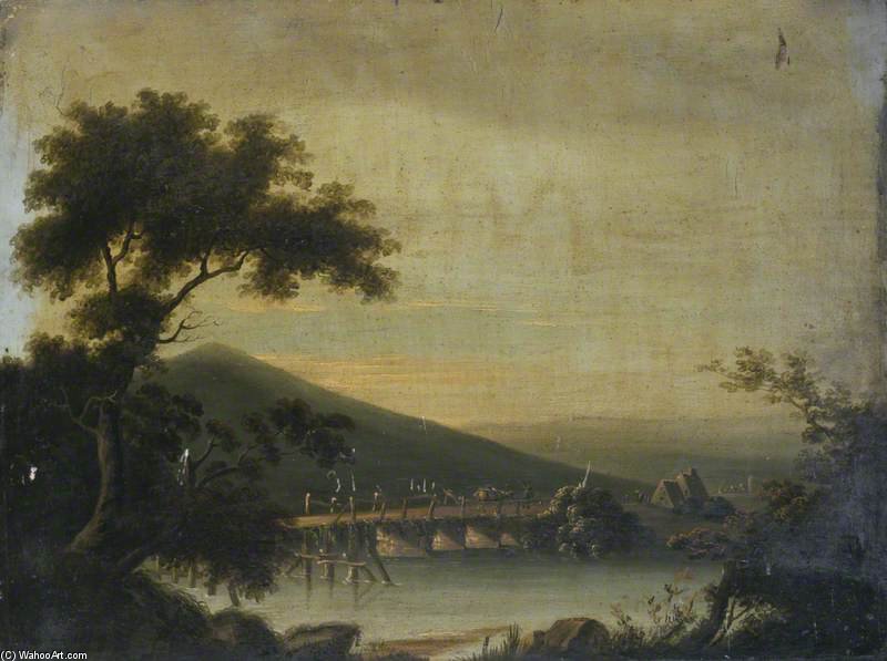 Wikioo.org - The Encyclopedia of Fine Arts - Painting, Artwork by Charles Martin Powell - View Near Llangaddock, Carmarthenshire