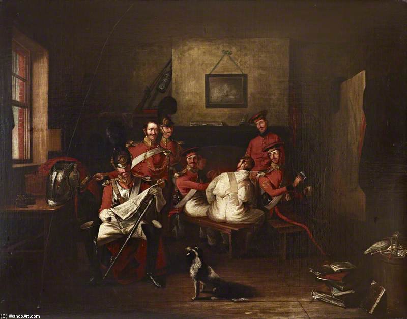 WikiOO.org - אנציקלופדיה לאמנויות יפות - ציור, יצירות אמנות Edward Bird - The Life Guards In A Guardroom