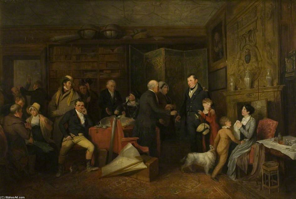 Wikioo.org - The Encyclopedia of Fine Arts - Painting, Artwork by Edward Bird - The Reading Of The Will Concluded