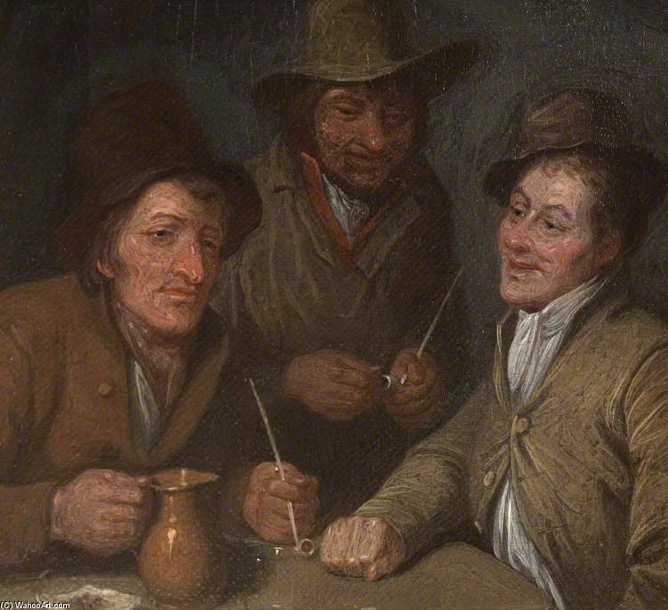Wikioo.org – L'Enciclopedia delle Belle Arti - Pittura, Opere di Edward Bird - Tre uomini conversando