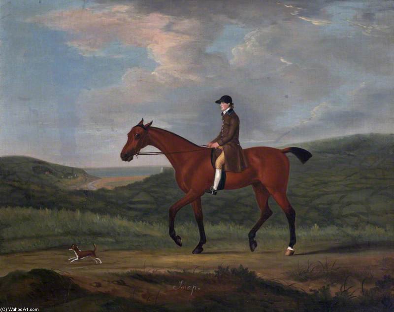 Wikioo.org - The Encyclopedia of Fine Arts - Painting, Artwork by Francis Sartorius Ii (John Francis Sartorius) - Snap, A Bay Horse, With A Little Dog