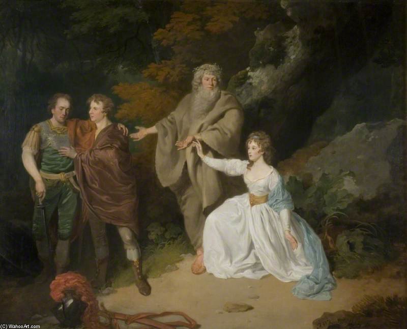 WikiOO.org - Εγκυκλοπαίδεια Καλών Τεχνών - Ζωγραφική, έργα τέχνης Francis Wheatley - A Scene From Shakespeare's 'the Tempest'