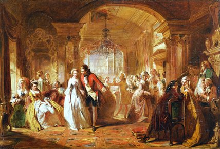 Wikioo.org - The Encyclopedia of Fine Arts - Painting, Artwork by Abraham Solomon - A Ballroom