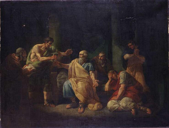 WikiOO.org – 美術百科全書 - 繪畫，作品 François Louis Joseph Watteau (Watteau De Lille) - 苏格拉底之死