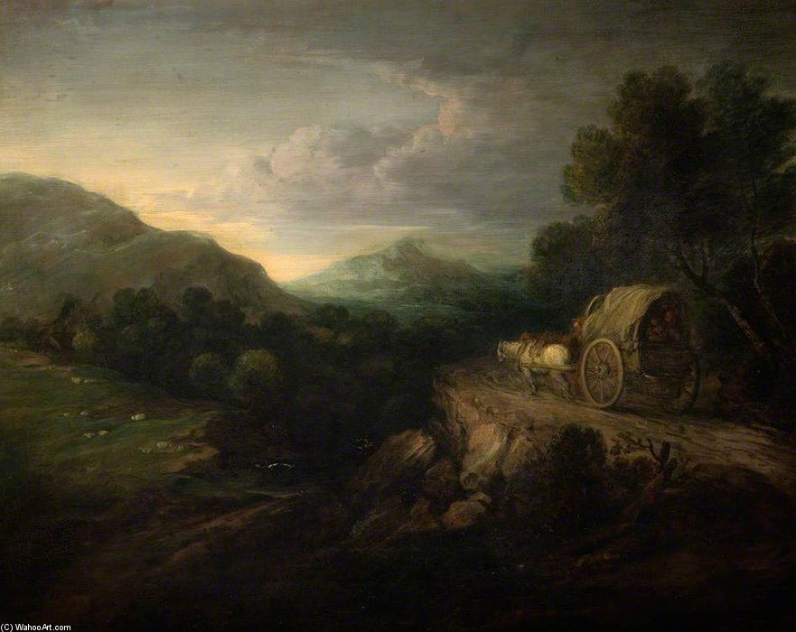 WikiOO.org - Encyclopedia of Fine Arts - Maalaus, taideteos Gainsborouth Dupont - The Travellers